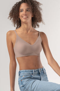 Thumbnail for V - Neck Soft Bra - Soft Essentials